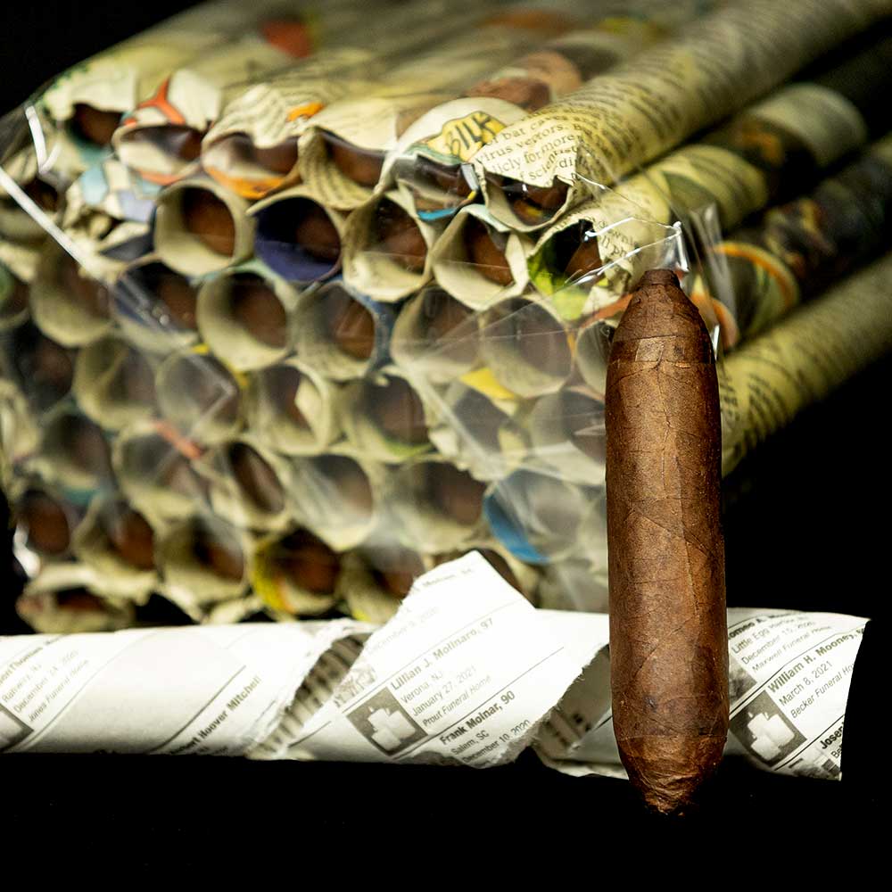 Belicoso Pig-Tail Super Premium Maduro Newspaper – 4¼x60