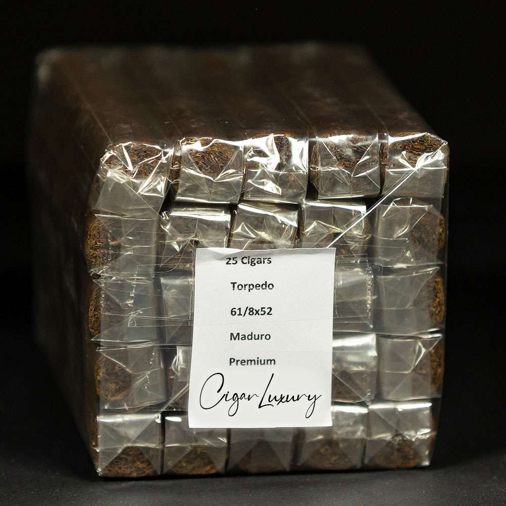 Torpedo Premiumᐩ Maduro – 6⅛x52 avec cellophane