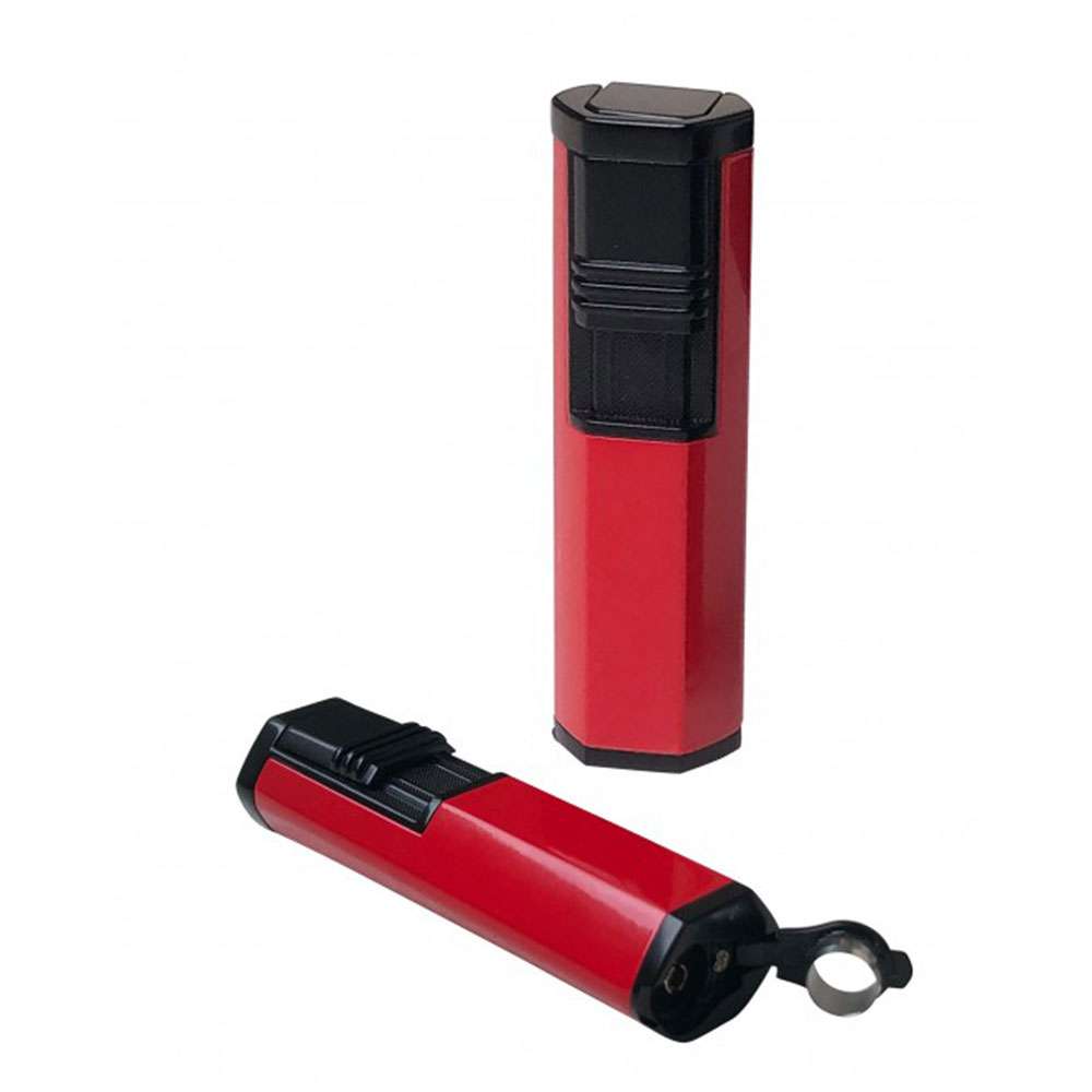 Apex Dual Flame Torch Lighter – Red & Black