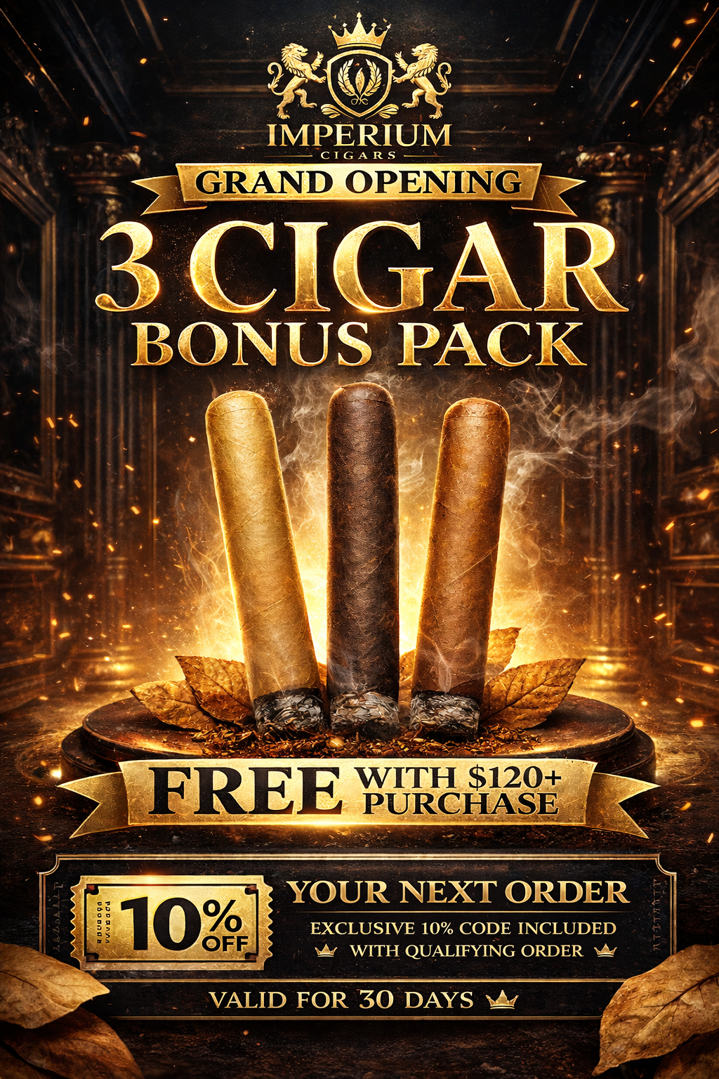 Grand Opening 3 Cigar Bonus Pack