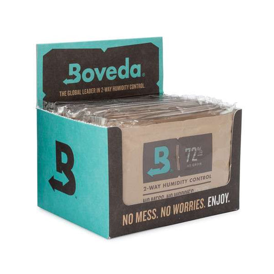 Boveda 2 Way Humidity Control – 72% RH, SIZE 60g – 12 Count Overwrapped Retail Carton