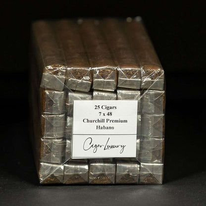 Churchill Premiumᐩ Habano – 7×48 avec cellophane.