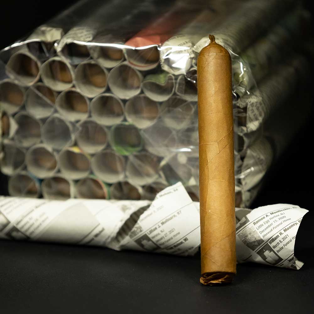 Corona Gorda Pig-tail Super Premium Connecticut Newspaper  – 5½x54