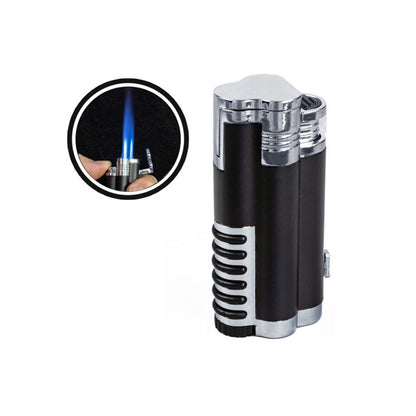 Cyclone – Triple Flame Lighter with Retractable Bullet Cutter