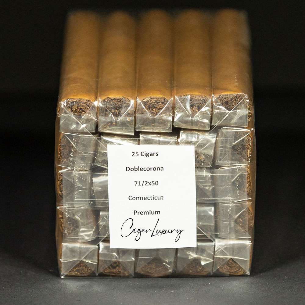 Doble Corona Premiumᐩ Connecticut – 7½x50 avec cellophane.