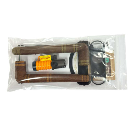 Duo de cigares fantaisie en forme de pipe