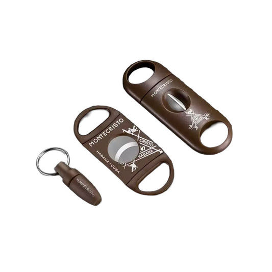 Luxury Cigar Cutter Set – V-Cut, Guillotine & Punch – Brown