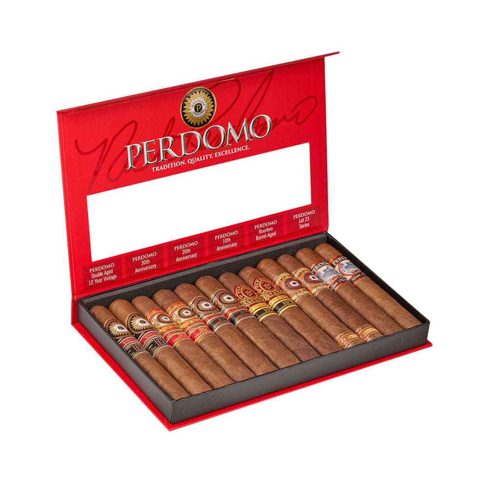 Perdomo Connoisseur Collection Sun Grown – Premium 12-Cigar Assortment