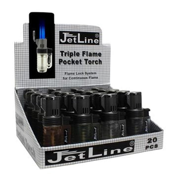 Pocket Torch – Triple Flame with See-Thru Tank