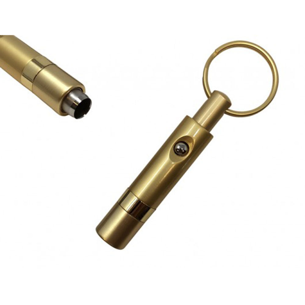 Retractable Punch Cutter Keychain Gold
