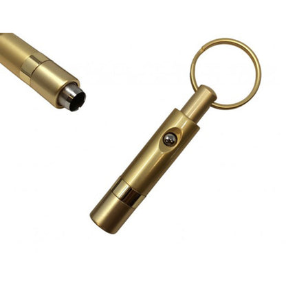Retractable Punch Cutter Keychain Gold
