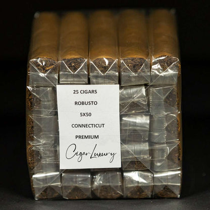 Robusto Premiumᐩ Connecticut – 5×50 avec cellophane.