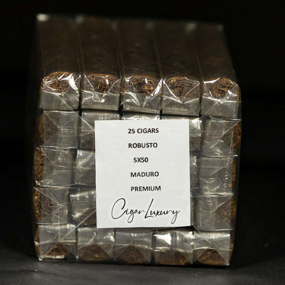 Robusto Premiumᐩ Maduro – 5×50 w cellophane.